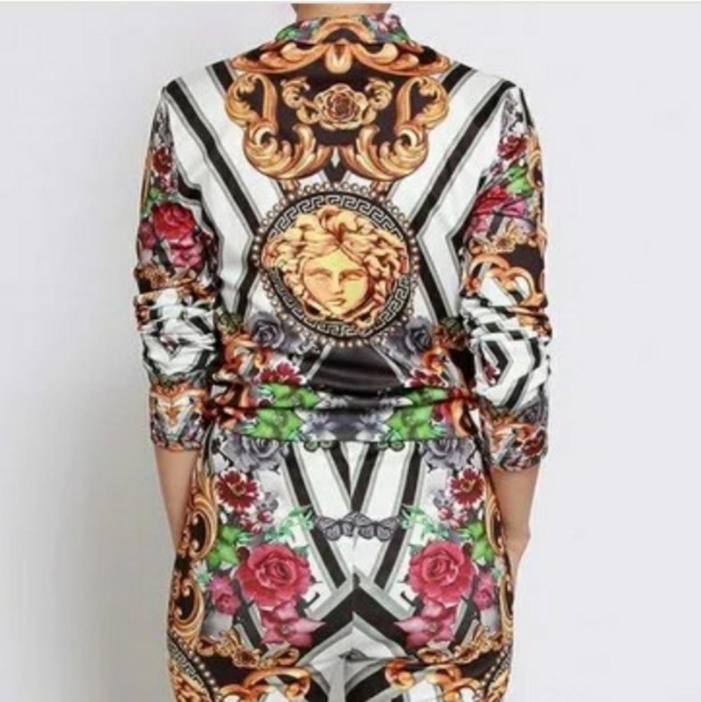 Multi-printed jacket and pants set - Picture 8 of 8